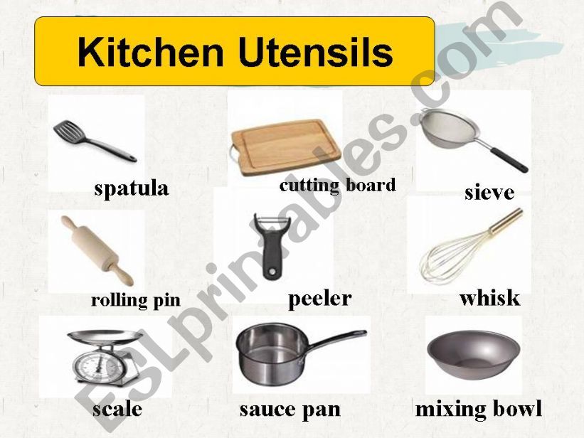 Kitchen Utensil Ppt