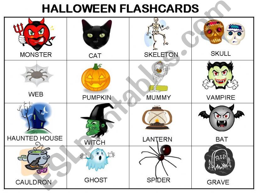 HALLOWEEN FLASHCARDS powerpoint