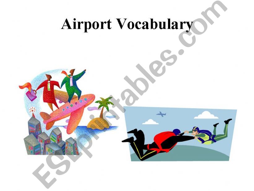 Airport Vocabulary 6 of 8 powerpoint