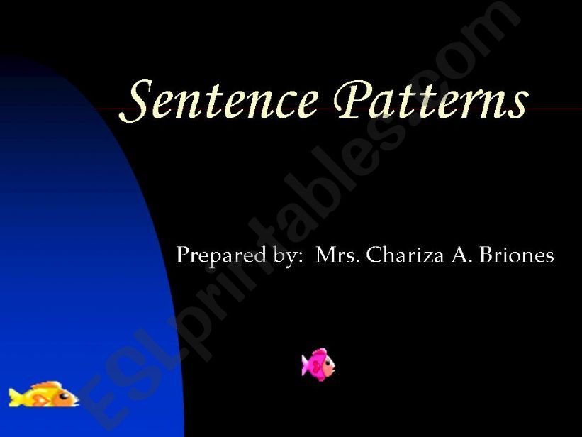 Basic Sentence Patterns powerpoint