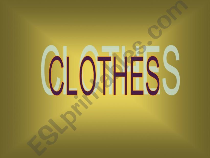 Clothes powerpoint