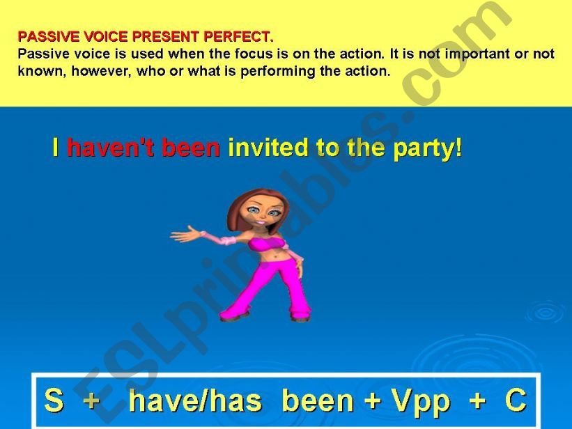 PASSIVE VOICE PRESENTE PERFECT PART 3