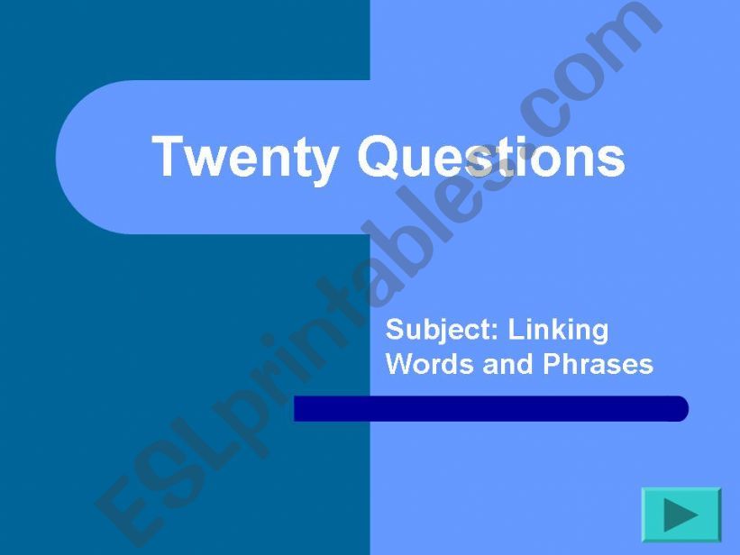 Linking words and phrases: revision quiz