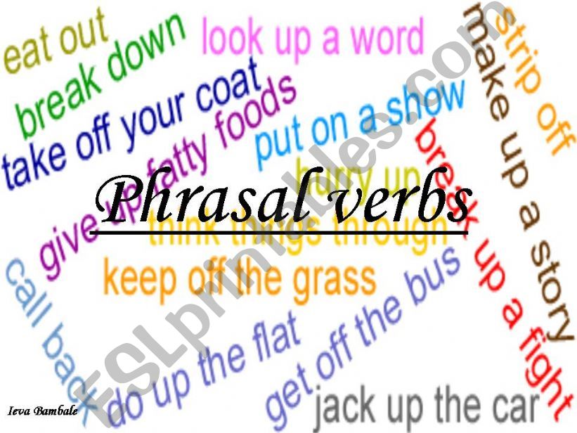 Phrasal verbs powerpoint