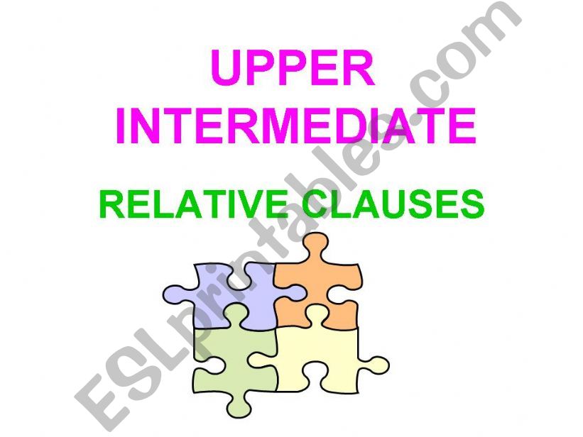 RELATIVE CLAUSES powerpoint