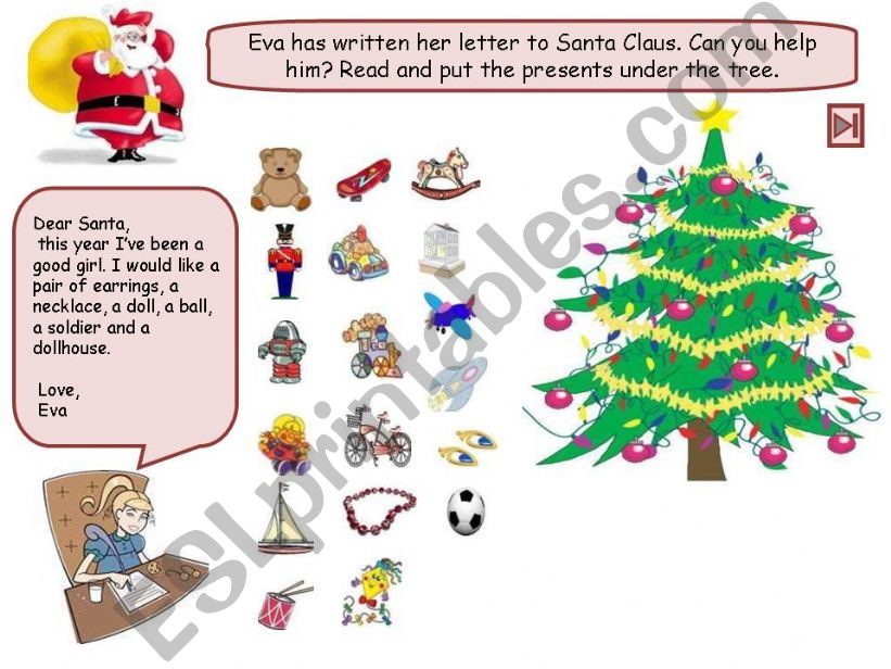 Toys: help Santa with the Christmas presents