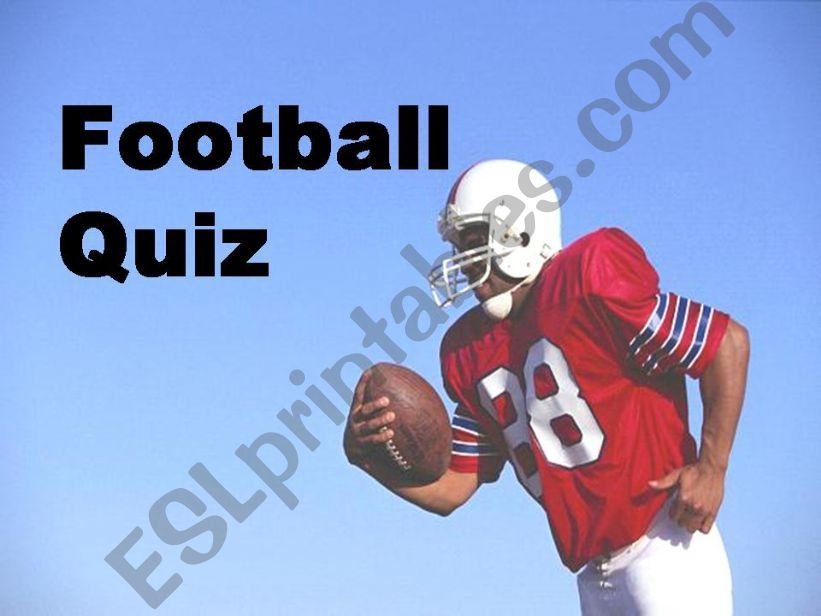 Quiz about football rules powerpoint