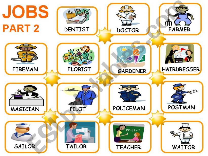 JOBS PART 2 FLASHCARDS powerpoint