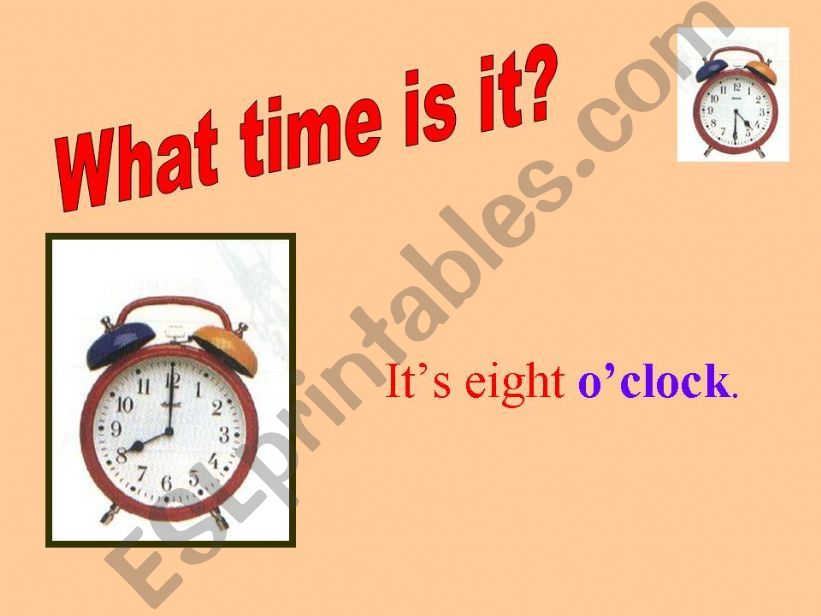 What time is it? powerpoint