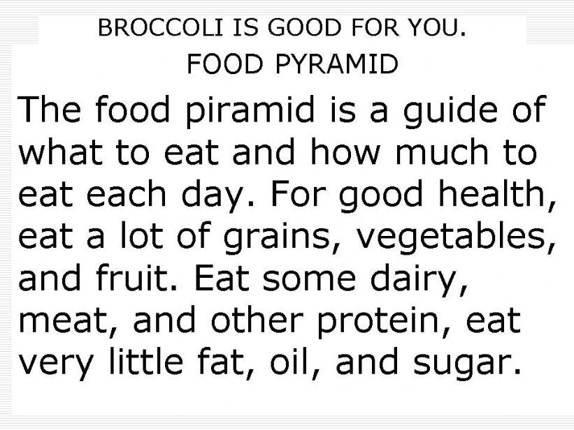 FOOD PYRAMID powerpoint