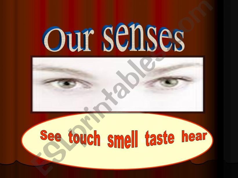 modified ppt on our senses powerpoint