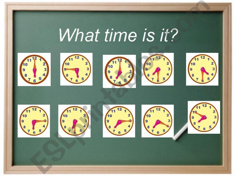 WHAT TIME IS IT? powerpoint