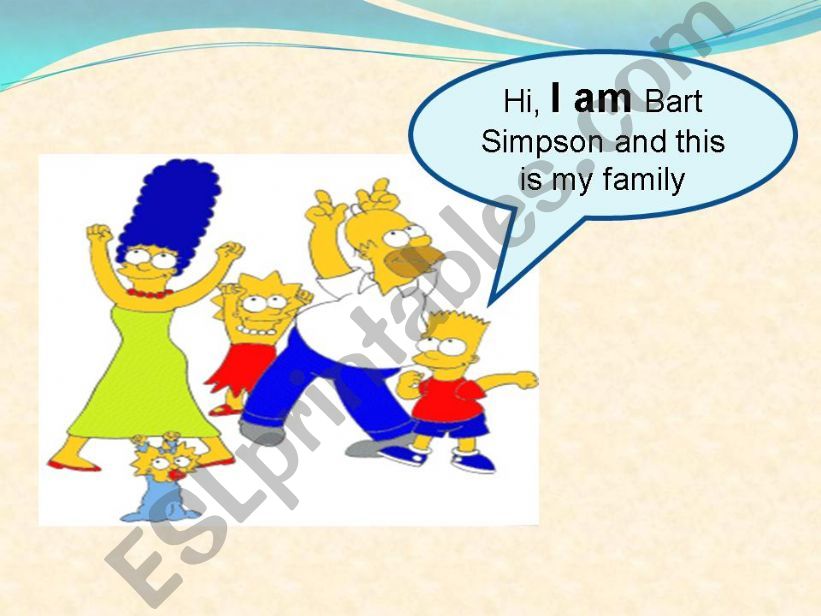 VERB TO BE AND THE SIMPSONS powerpoint