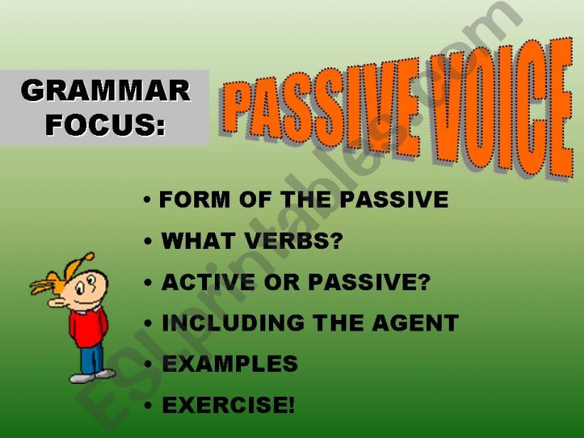 Introduction to passive voice powerpoint