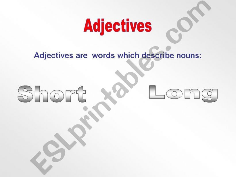 Adjectives powerpoint