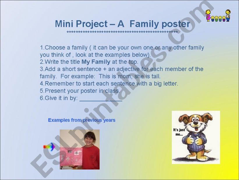 Mini Project - A Family poster