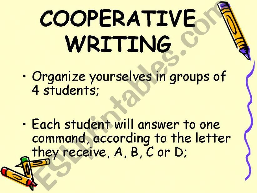 Cooperative Writing powerpoint