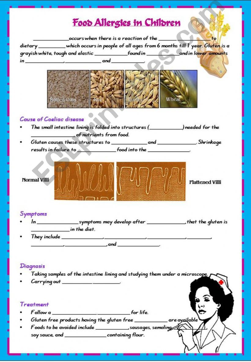 Food Allergies in Children - Listening Text - STUDENTS COPY