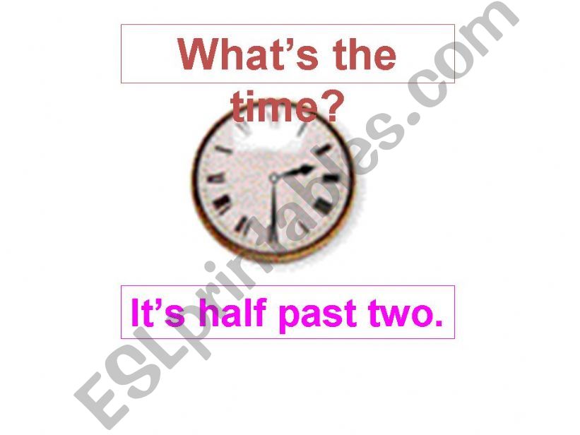 TIME TELLING EXERCISES MIXED powerpoint