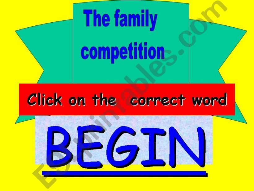 The family part 1 powerpoint