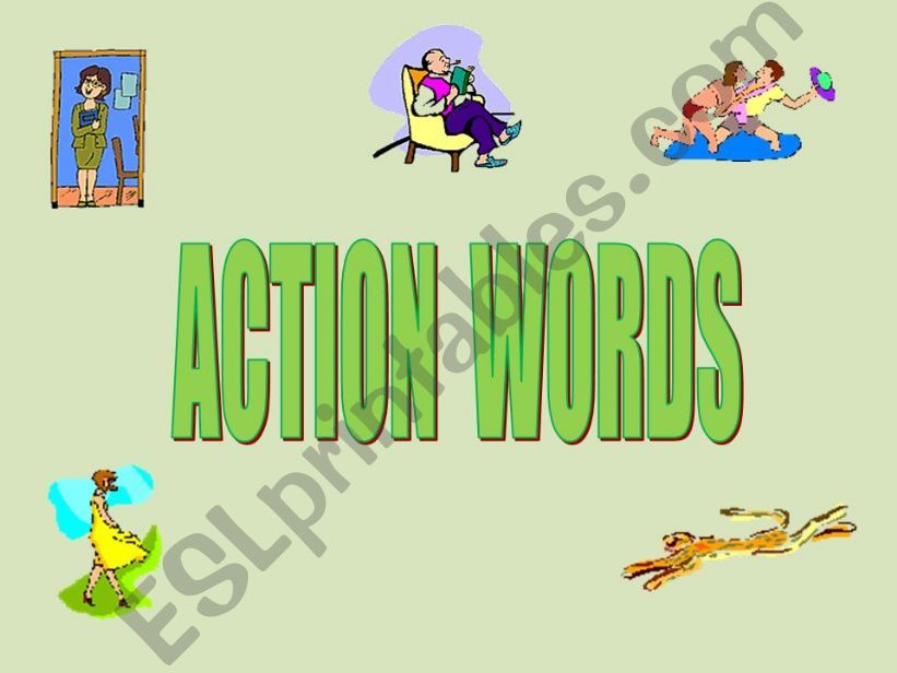 ACTION WORDS powerpoint