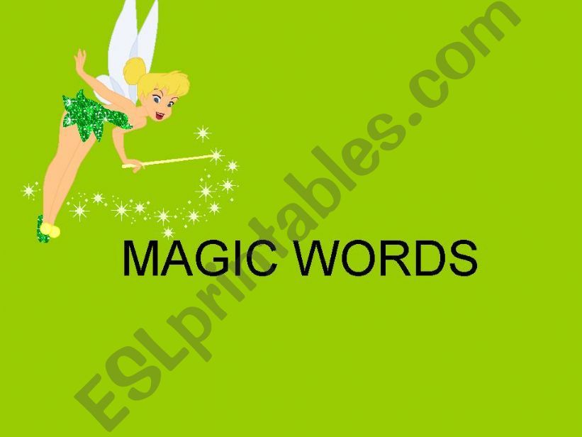 Magic words powerpoint