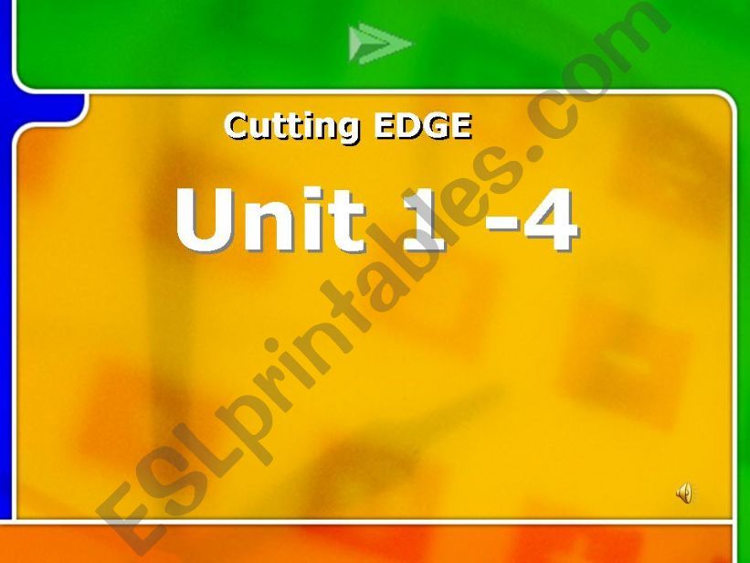 cutting edge unit 1 to 4 powerpoint