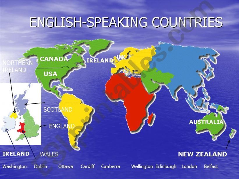 English-speaking countries 3 powerpoint