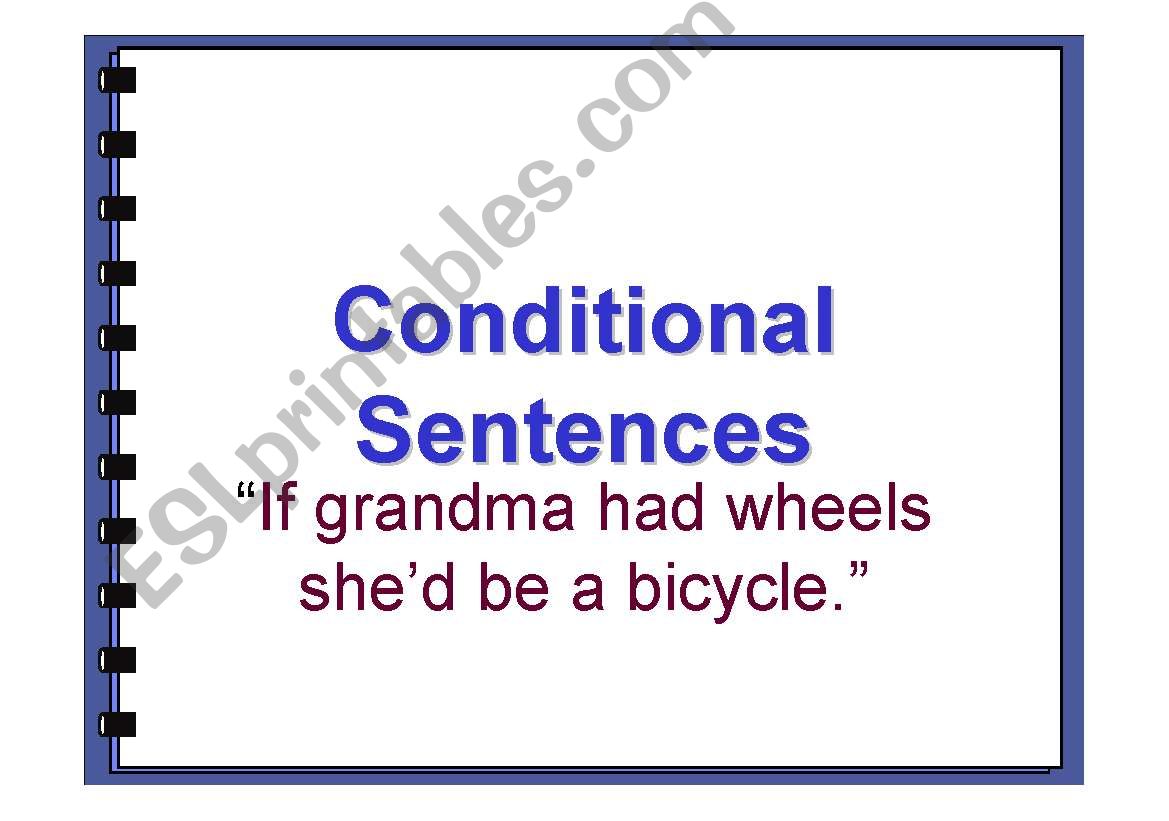 Conditional Sentences, Types I, II and III; unless