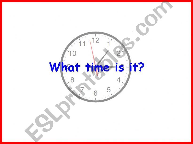 What time is it powerpoint