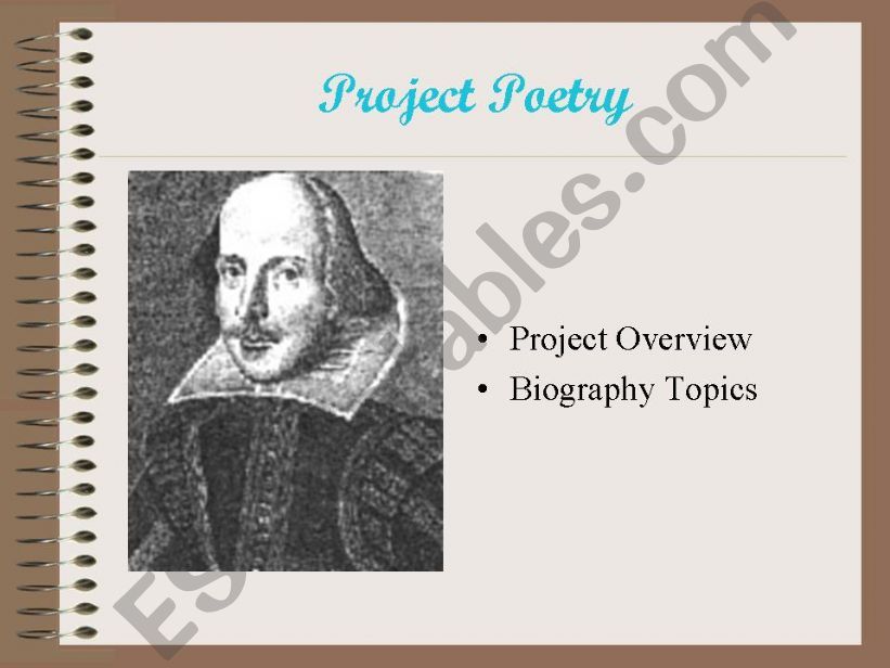 Project Poetry powerpoint