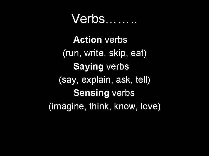 Working with Verbs powerpoint