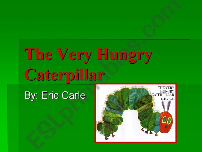 each day the caterpillar ate powerpoint