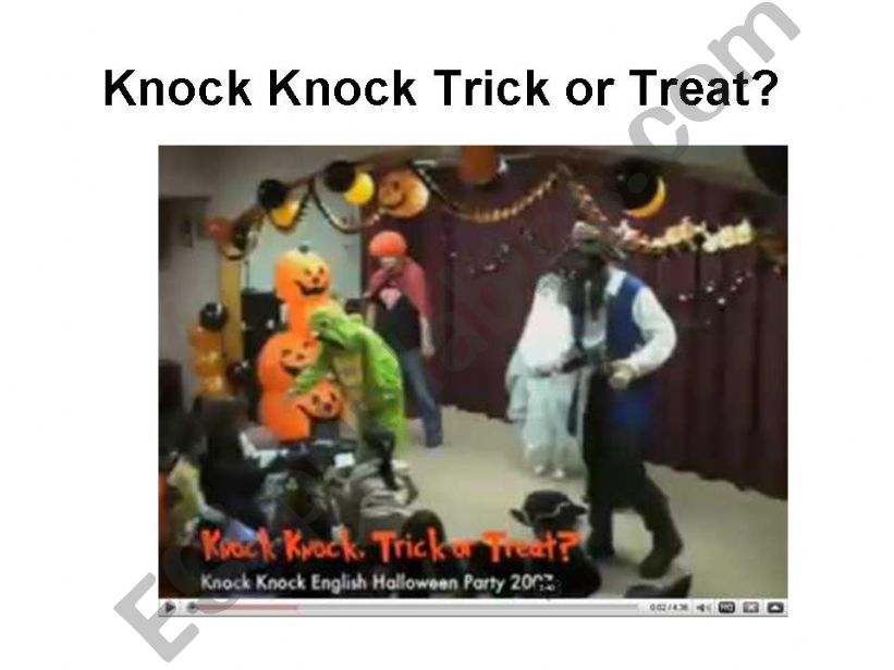 Knock Knock Trick or Treat?  powerpoint