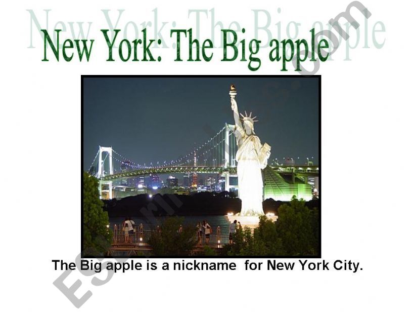 New york-Big apple powerpoint