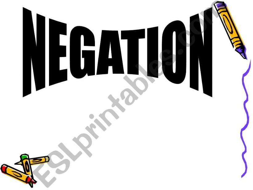 Presentation about Negation powerpoint