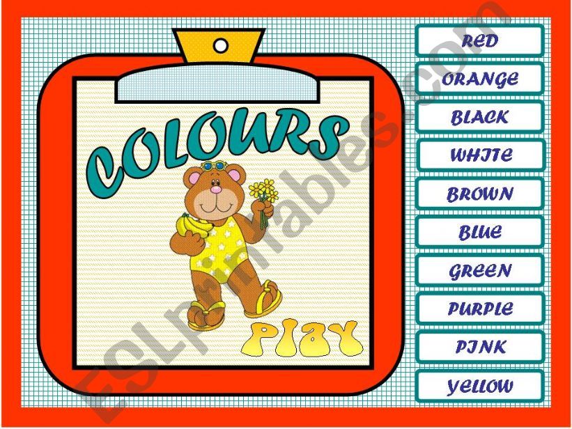 COLOURS GAME powerpoint