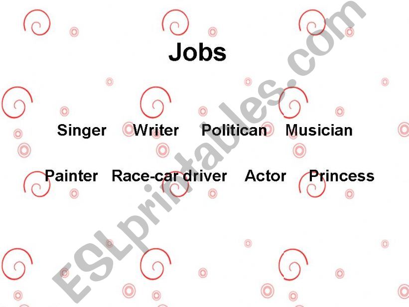 jobs, months, irregular verbs and so what
