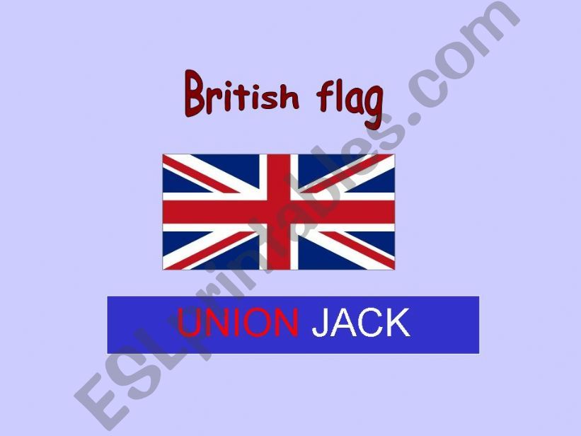What is the british flag? powerpoint