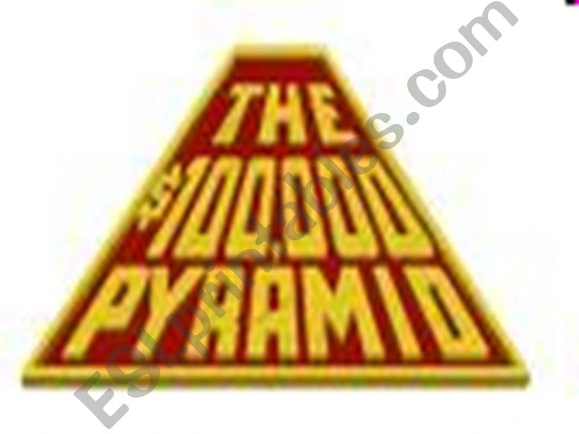 The $100,000 Pyramid Game powerpoint