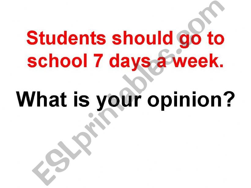 PowerPoint - Giving your opinion