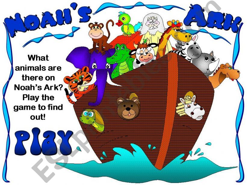 Noahs Ark - animals game powerpoint