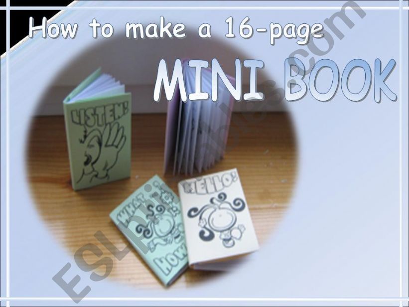 How to make a 16-page Mini Book