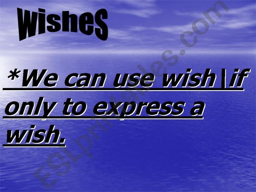 expressing wishes powerpoint