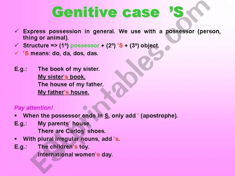 Genitive case powerpoint