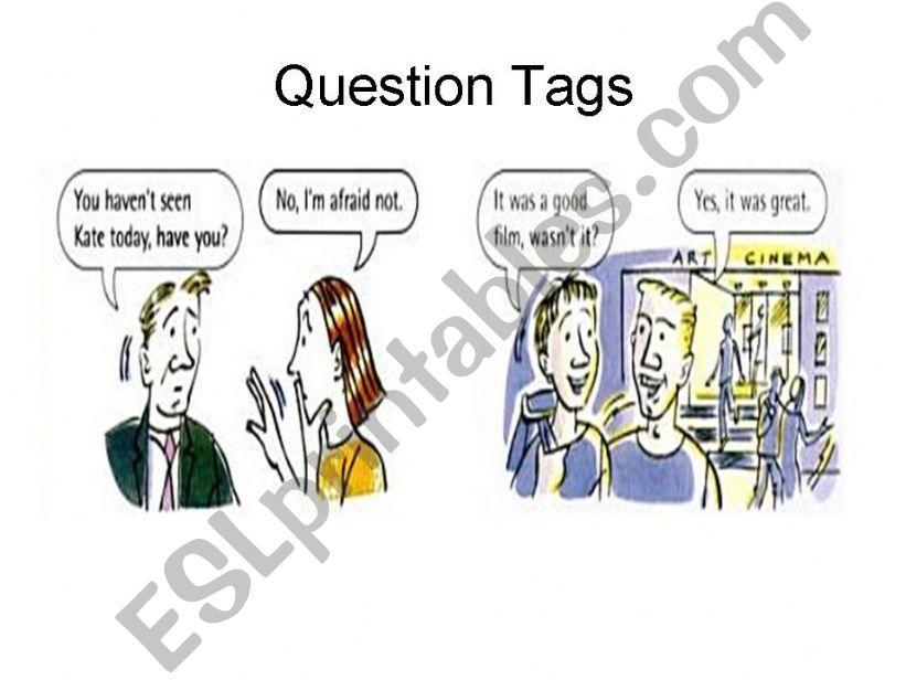 Question tags powerpoint