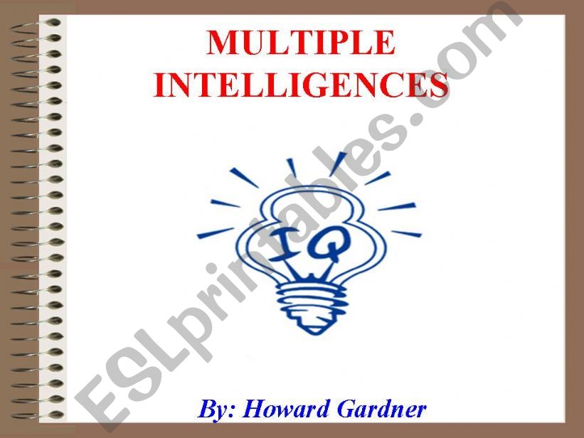 Multiple Intelligences (8) by HOward Gardner