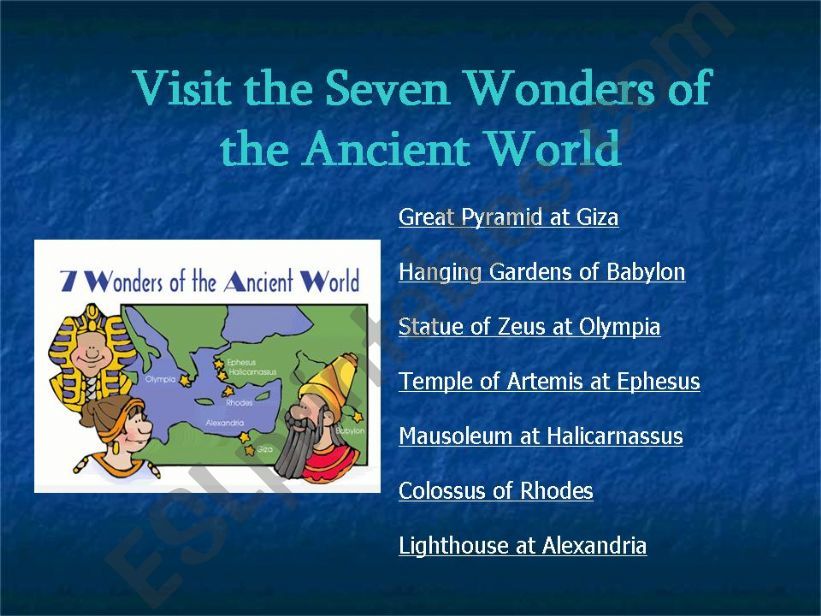 Seven wonders of ancient word 