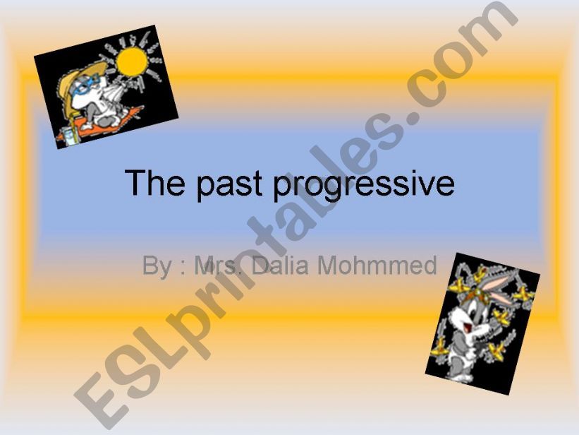 the past progressive powerpoint
