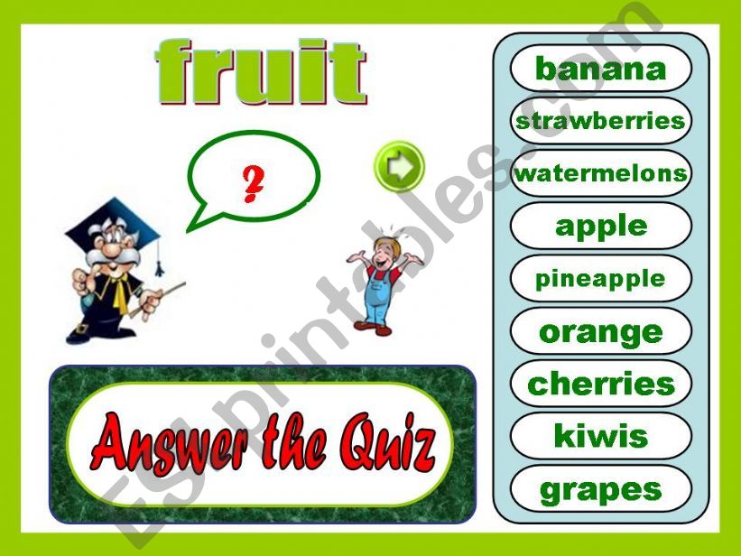 Vocabulary: fruit powerpoint